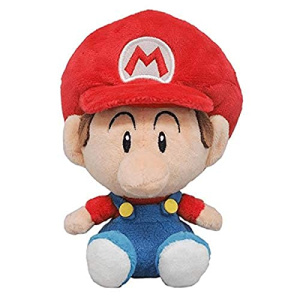 Super Mario All Star Collection Baby Mario Plush, 6"