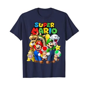 Super Mario Classic Group Shot Graphic T-Shirt