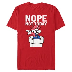 Super Mario - Mario Nope Not Today T-Shirt