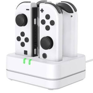 CYBER・Controller Charging Stand 4 Slot (White)