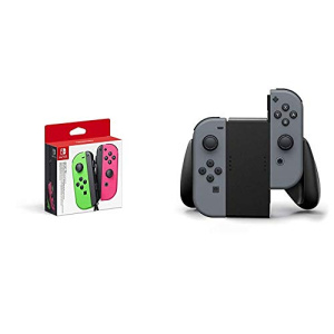 Joy-Con Pair Green/Pink (Nintendo Switch) & Joy-Con Comfort Grip
