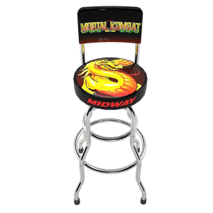 Arcade1Up Mortal Kombat High Back Stool