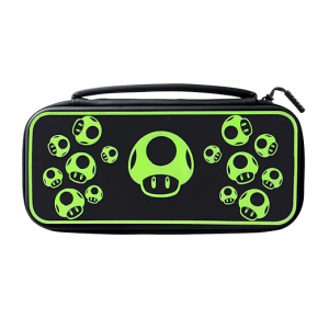 PDP Travel Case with Wrist Strap for Nintendo Switch - 1-Up Glow in the Dark