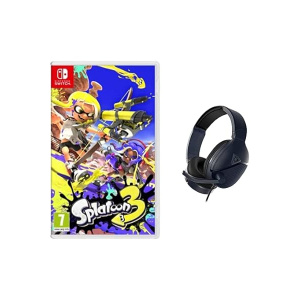 Splatoon 3 (Nintendo Switch) + Turtle Beach Recon 200 Gen 2 Blue Amplified Gaming Headset