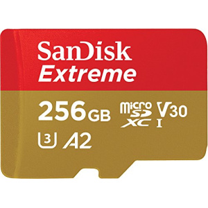 SanDisk 256GB Extreme microSDXC card + SD adapter