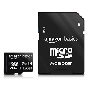 Amazon Basics microSDXC Memory Card with Full Size Adapter