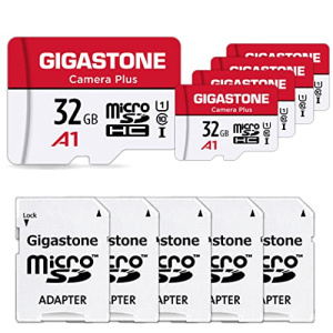 [Gigastone] Micro SD Card 32GB 5-Pack