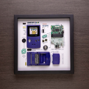 Framed Nintendo Game Boy Color GBC Disassembled Game Console