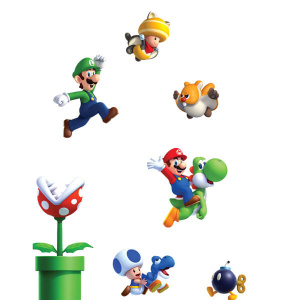 New Super Mario Bros. U Wall Stickers