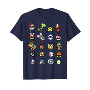Nintendo Super Mario Friends & Enemies Sprites T-Shirt