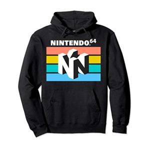Nintendo Classic 64 Striped Logo Pullover Hoodie
