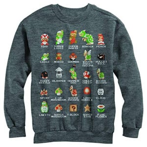 Nintendo Men's Pixel Cast Sweatshirt