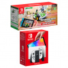 Nintendo Switch OLED Model (White) + Mario Kart Live: Home Circuit - Luigi Set
