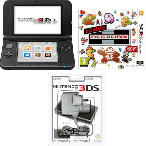 Nintendo 3DS XL (Black) + Ultimate NES Remix