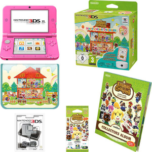 Nintendo 3DS XL Pink + Animal Crossing: Happy Home Designer Pack