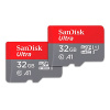SanDisk Ultra 32 GB microSDHC Memory Card (Twin Pack)
