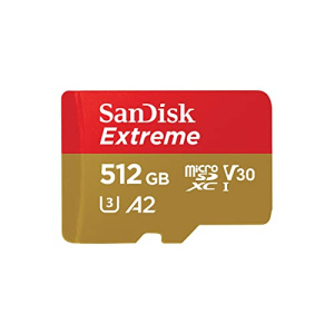 SanDisk 512GB Extreme microSDXC card + SD adapter