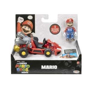 Super Mario Bros. Movie 2.5 inch Mario Action Figure with Pull Back Racer