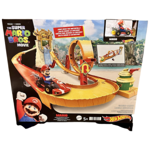 Super Mario Bros. Movie 2023 - Hot Wheels Jungle Kingdom Raceway with Mario Die-Cast Car