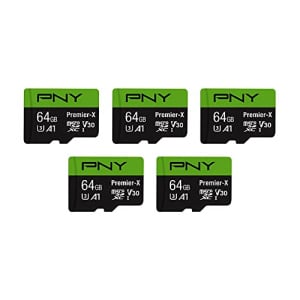 PNY 64GB Premier-X Class 10 microSDXC Card 5-Pack