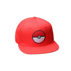 Pokemon Pokeball Trainer Red Snapback Hat