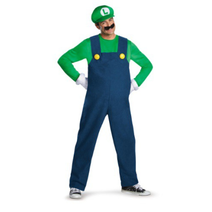 Deluxe Luigi Mens Costume