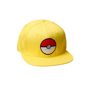 Pokemon Pokeball Trainer Yellow Snapback Hat