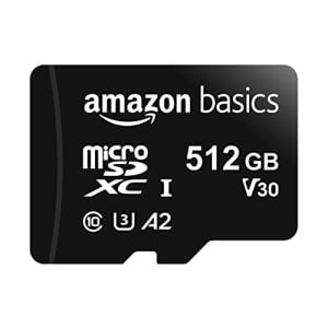 Amazon Basics Micro SDXC Memory Card 512 GB