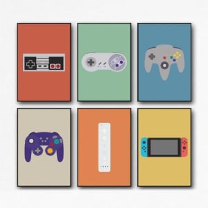 Gaming Poster (8×12 inch,Set of 6, Unframed)