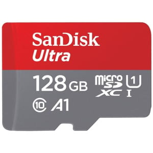 SanDisk 128GB Ultra microSDXC UHS-I Memory Card with Adapter