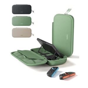 Belkin Gaming Nintendo Switch 2 Charger Case with Removable 10,000mAh Power Bank - Green