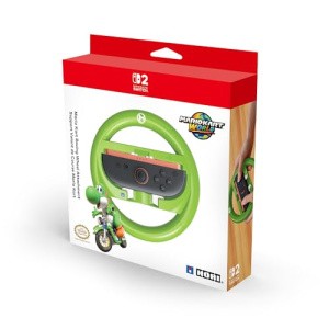HORI Mario Kart Racing Wheel Attachment for Nintendo Switch 2 (Yoshi)