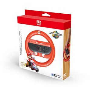 HORI Mario Kart Racing Wheel Attachment for Nintendo Switch 2 (Mario)