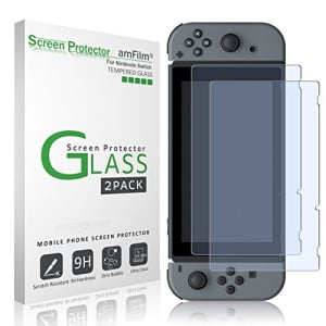 amFilm Tempered Glass Screen Protector (2-pack)