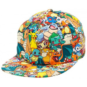 Pokemon All Over Print Sublimated Snapback Cap