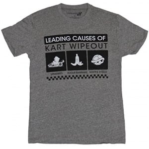 Mario Kart Mens T-Shirt - Leading Causes of Kart Wipeout