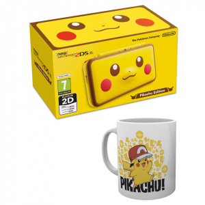 New Nintendo 2DS XL Pikachu Edition + Pikachu Mug