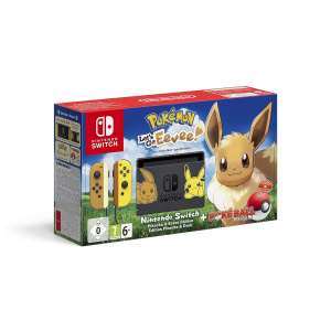 Nintendo - Switch Pikachu & Eevee Edition with Pokémon: Let's Go, Eevee! + Poké Ball Plus