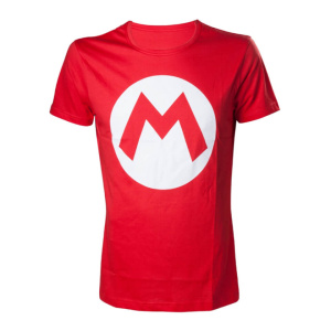 Super Mario M Logo T-Shirt - Red