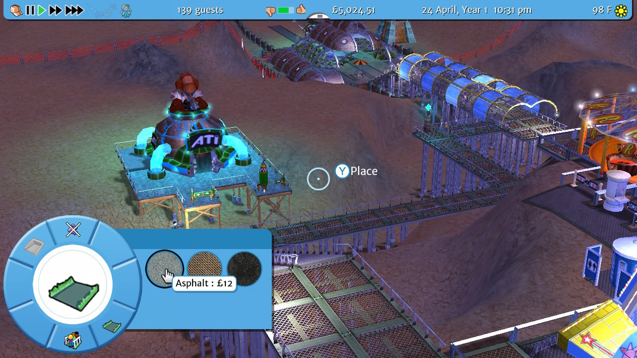 rollercoaster tycoon 3 complete edition switch review