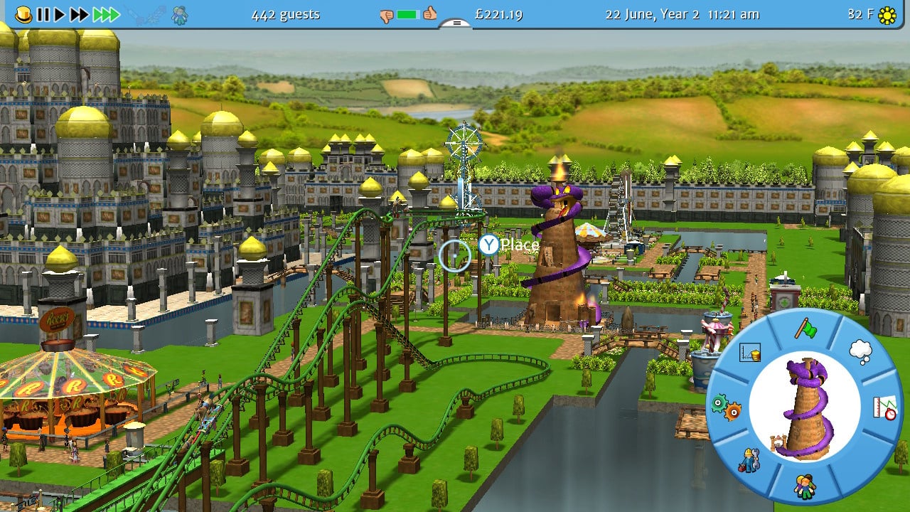 rollercoaster tycoon deluxe layout