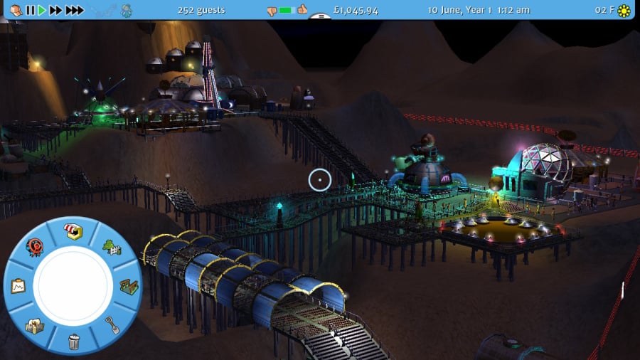 Who needs shadows? Not Rollercoaster Tycoon World apparently