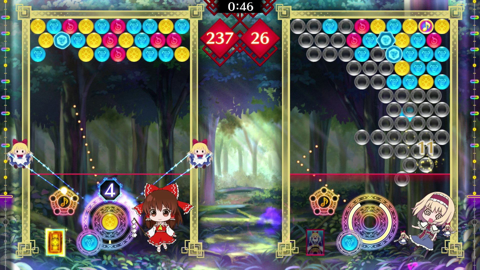 Análise: Touhou Spell Bubble (Switch) é uma aventura rítmica em