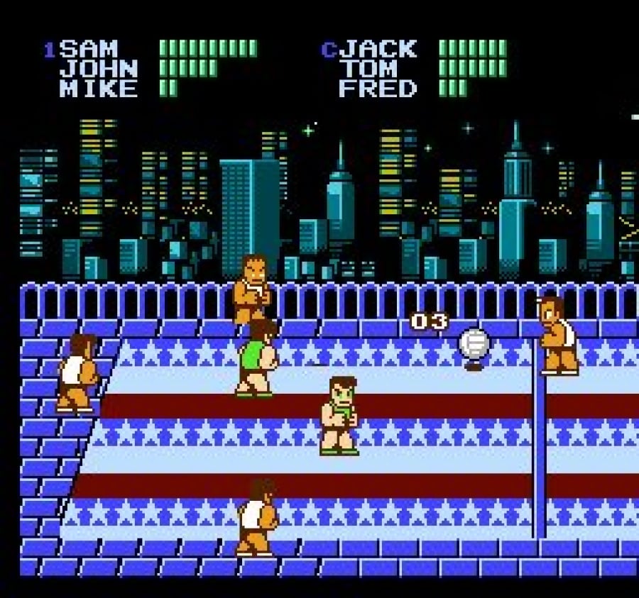 Super Dodge Ball (NES) Screenshots