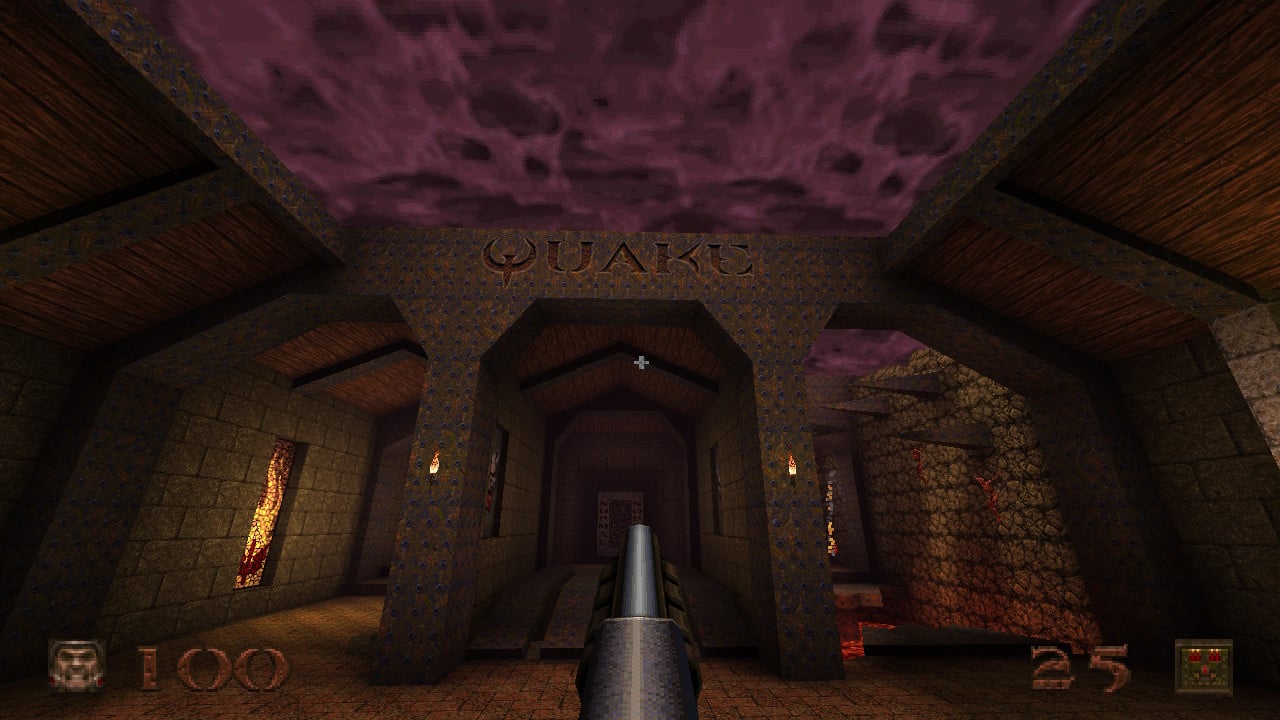 A closer look at Quake II's eight-way local multiplayer split screen mode