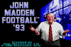 John Madden Football '93 Screenshot