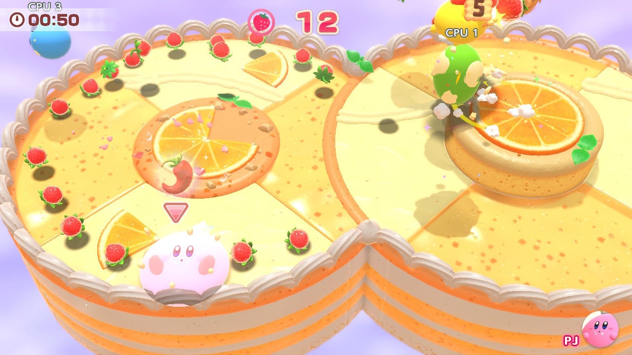 Kirby's Dream Buffet gameplay overview shows modes, Kirby Car Cake