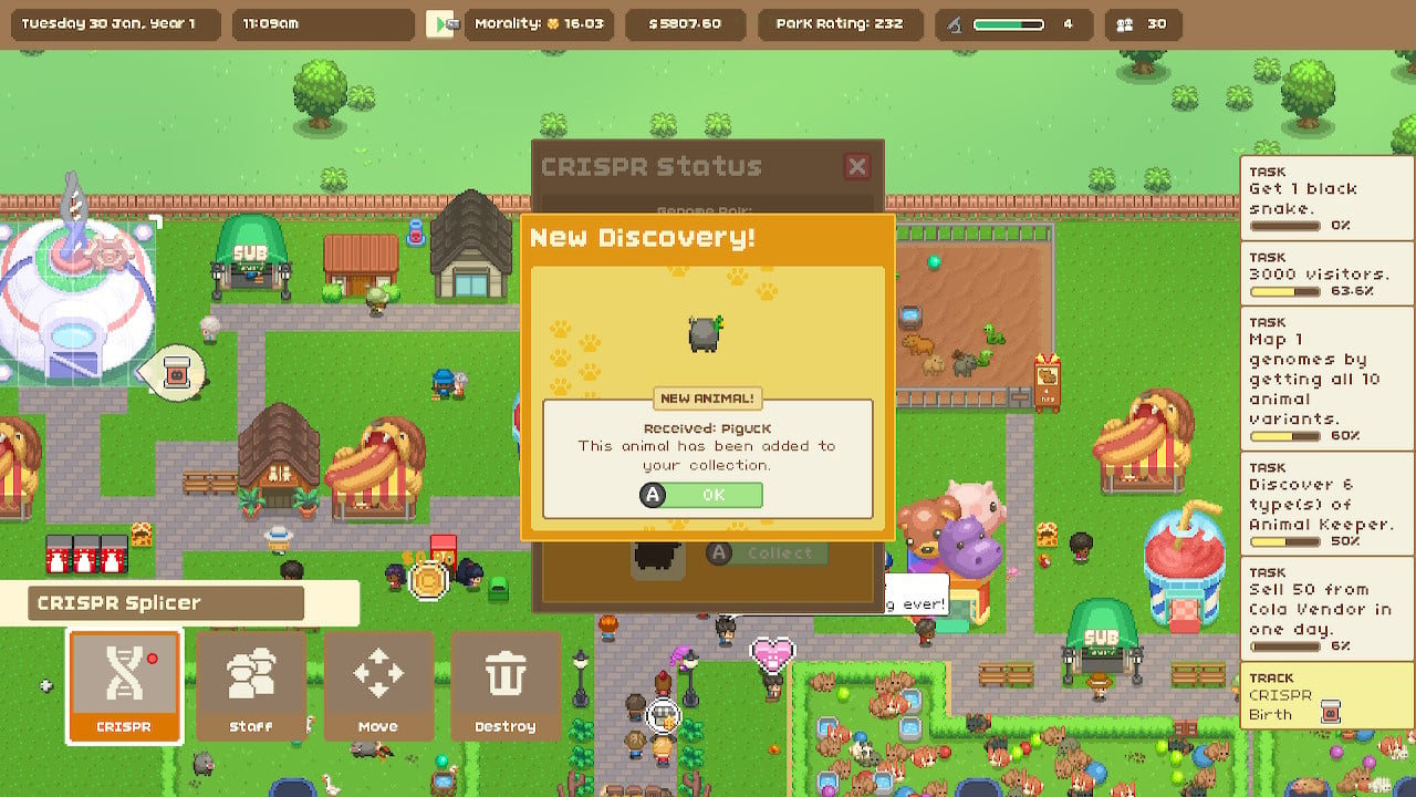 Let's Build A Zoo review: an absorbing tycoon game that relishes