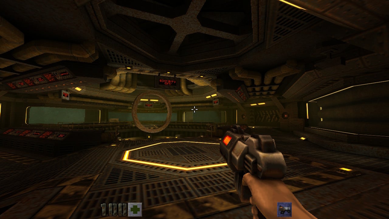 A closer look at Quake II's eight-way local multiplayer split screen mode