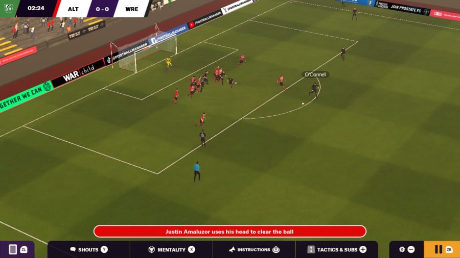 Revisión táctil de Football Manager 2024: captura de pantalla 1 de 